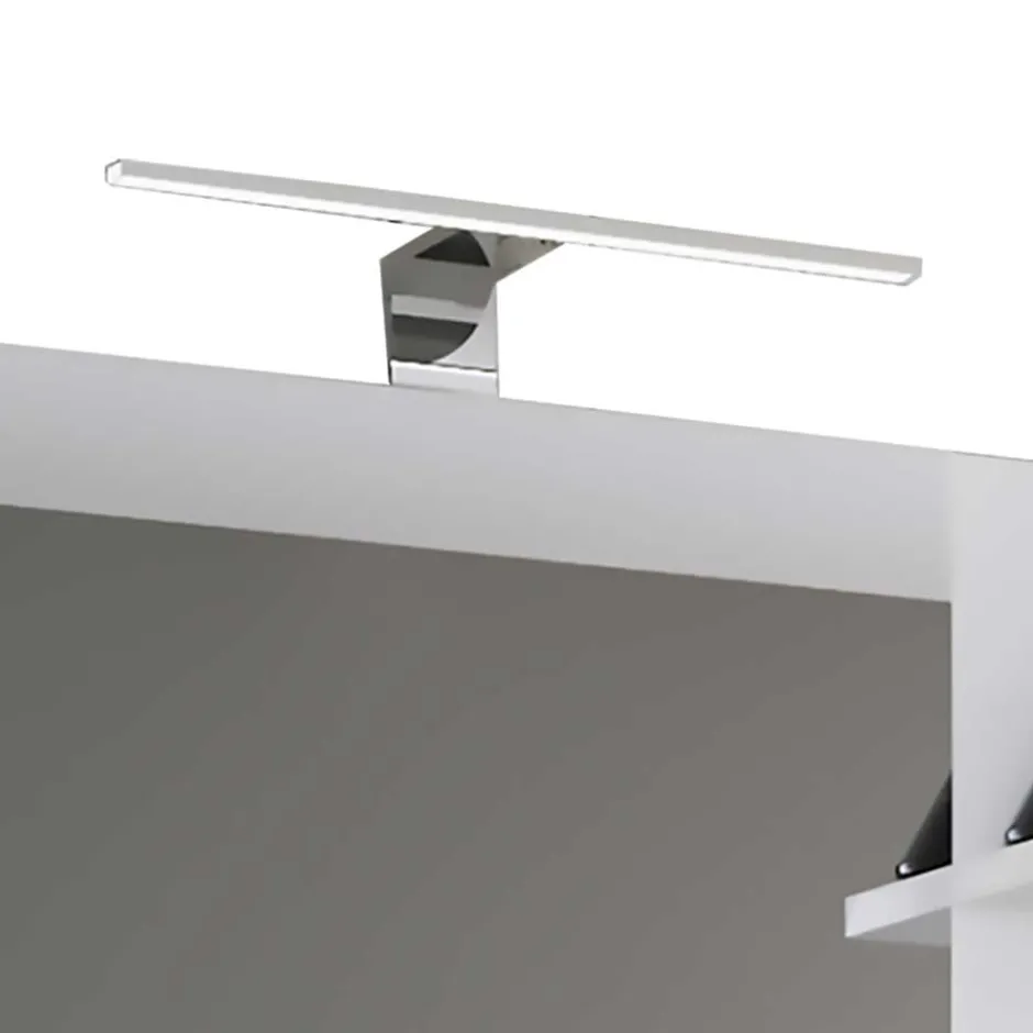 Doppelter Badspiegel mit Regal in Weiß - Ynvinata^Wohnen Best