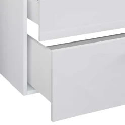 Doppel-Waschbecken Waschtisch in Weiß - Matsu (zweiteilig)^Wohnen Outlet