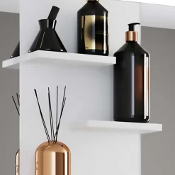 Doppel-Waschbecken Waschtisch in Weiß - Matsu (zweiteilig)^Wohnen Outlet