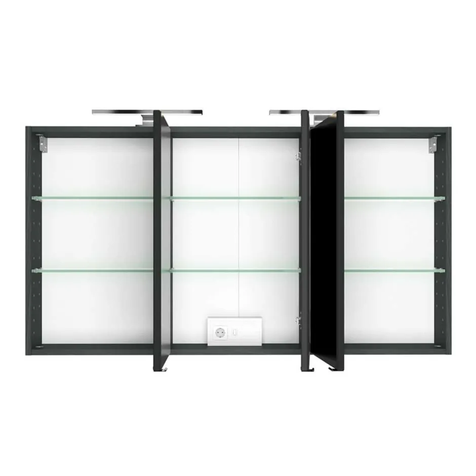 Wohnen Doppel-Waschplatz & Badezimmerschränke - Endely (dreiteilig)