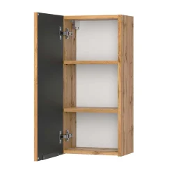 Doppel-Waschtisch & Lichtspiegel & Oberschrank - Crystoga (vierteilig)^Wohnen