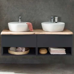 Wohnen Doppel-Waschtisch für die Wandmontage - Breznia