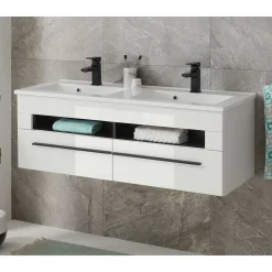 Wohnen Doppel-Waschtisch mit zwei Klappen - Ingmesan I