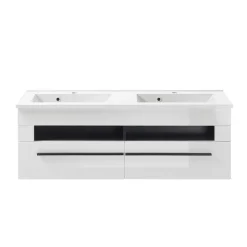 Wohnen Doppel-Waschtisch mit zwei Klappen - Ingmesan I