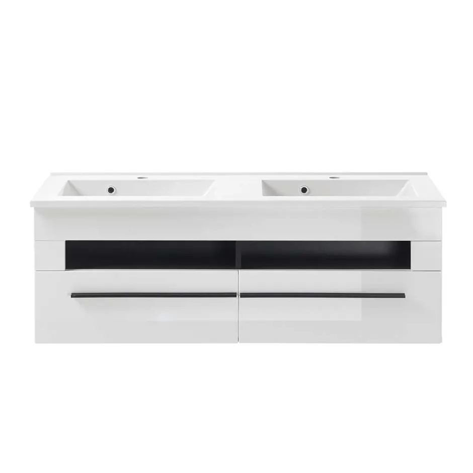 Wohnen Doppel-Waschtisch mit zwei Klappen - Ingmesan I