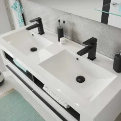 Wohnen Doppel-Waschtisch mit zwei Klappen - Ingmesan I