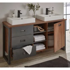 Doppelwaschtisch mit zwei Aufsatzwaschbecken - Forawas^Wohnen New