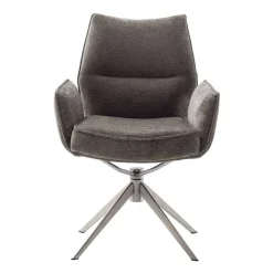 Wohnen Drehbare Armlehnenstühle mit Taschenfederkern - Obanya (2er Set)