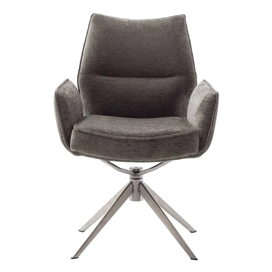 Wohnen Drehbare Armlehnenstühle mit Taschenfederkern - Obanya (2er Set)