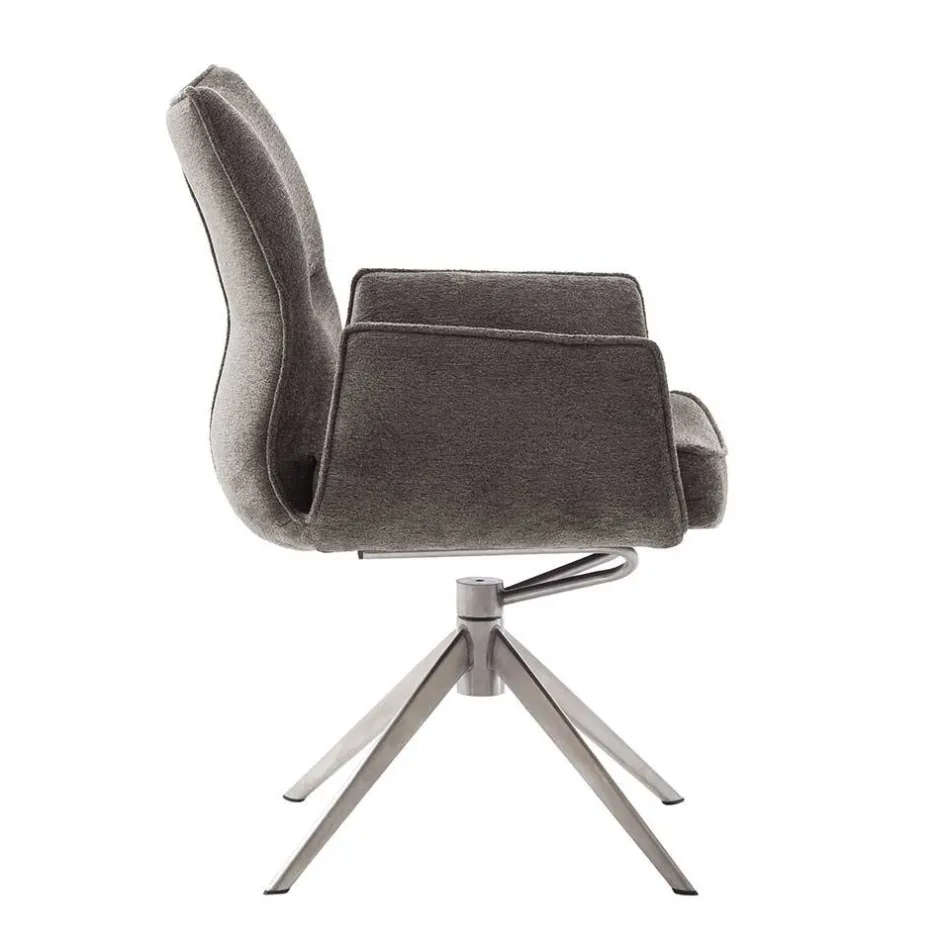 Wohnen Drehbare Armlehnenstühle mit Taschenfederkern - Obanya (2er Set)