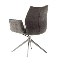 Wohnen Drehbare Armlehnenstühle mit Taschenfederkern - Obanya (2er Set)