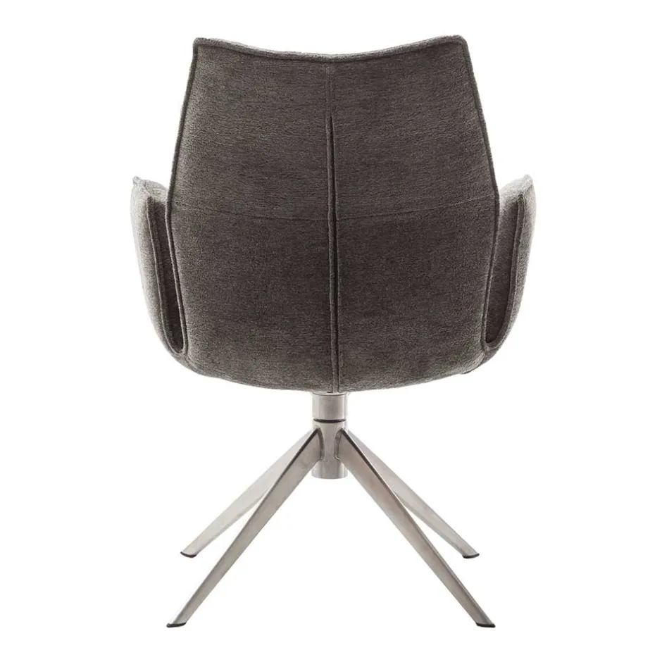 Wohnen Drehbare Armlehnenstühle mit Taschenfederkern - Obanya (2er Set)