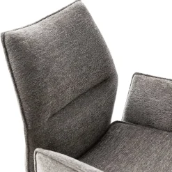 Wohnen Drehbare Armlehnenstühle mit Taschenfederkern - Obanya (2er Set)