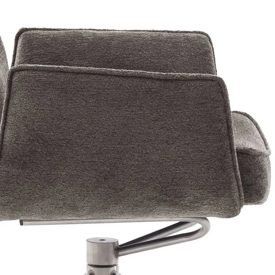 Wohnen Drehbare Armlehnenstühle mit Taschenfederkern - Obanya (2er Set)