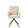 Wohnen Drehbare Armlehnstühle in Beige - Laans (2er Set)