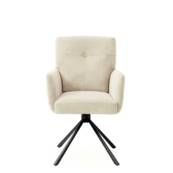 Wohnen Drehbare Armlehnstühle in Beige - Laans (2er Set)