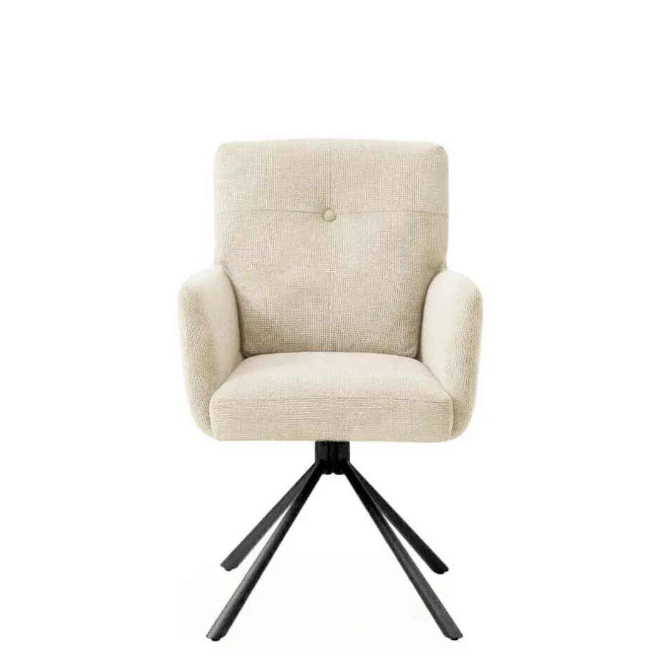 Wohnen Drehbare Armlehnstühle in Beige - Laans (2er Set)