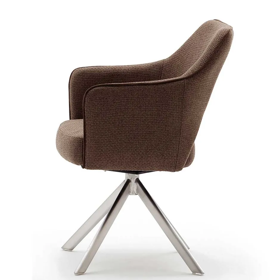 Wohnen Drehbarer Armlehnenstuhl fürs Esszimmer - Mailak (2er Set)