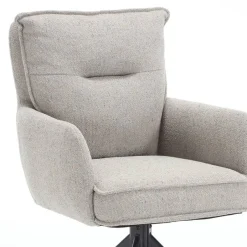 Drehbarer Armlehnenstuhl in Grau - Bedina^Wohnen Outlet