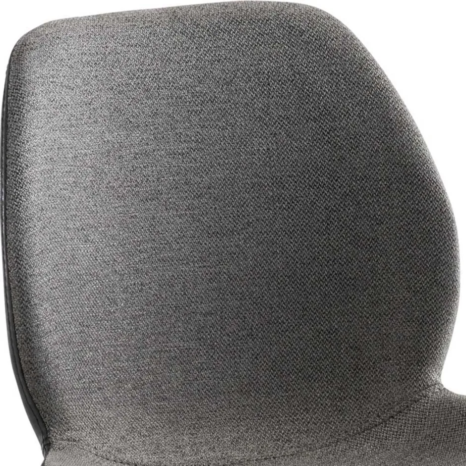 Drehbarer Barstuhl in Anthrazit & Edelstahl - Anturina^Wohnen New