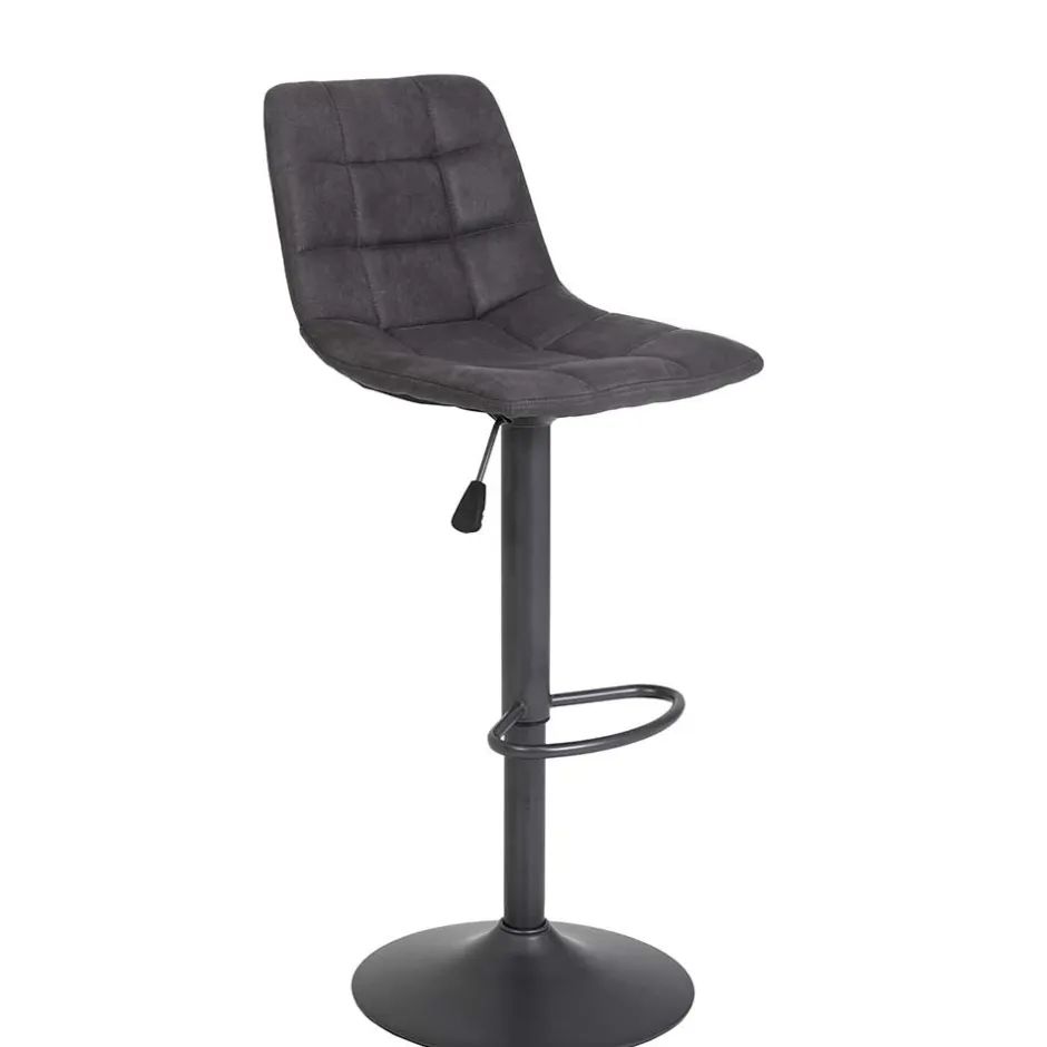 Drehbarer Barstuhl in Anthrazit - Janyna (2er Set)^Wohnen Clearance