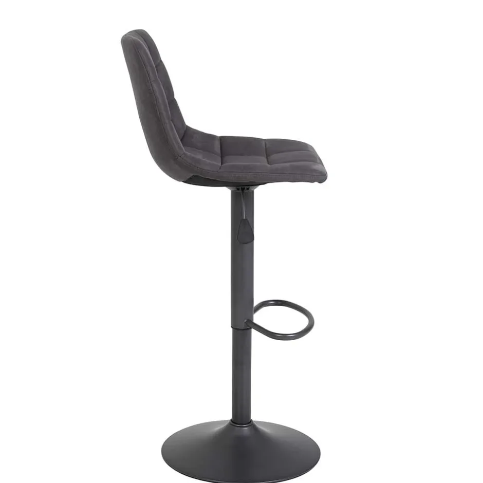 Drehbarer Barstuhl in Anthrazit - Janyna (2er Set)^Wohnen Clearance