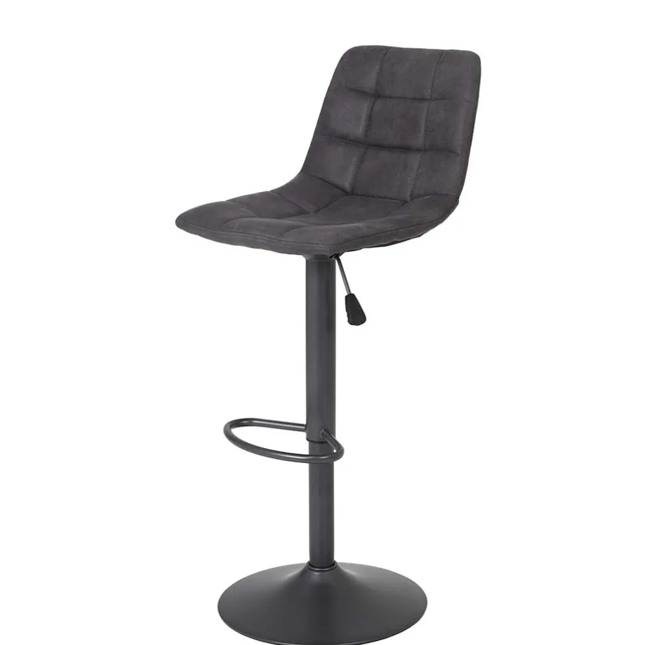 Drehbarer Barstuhl in Anthrazit - Janyna (2er Set)^Wohnen Clearance