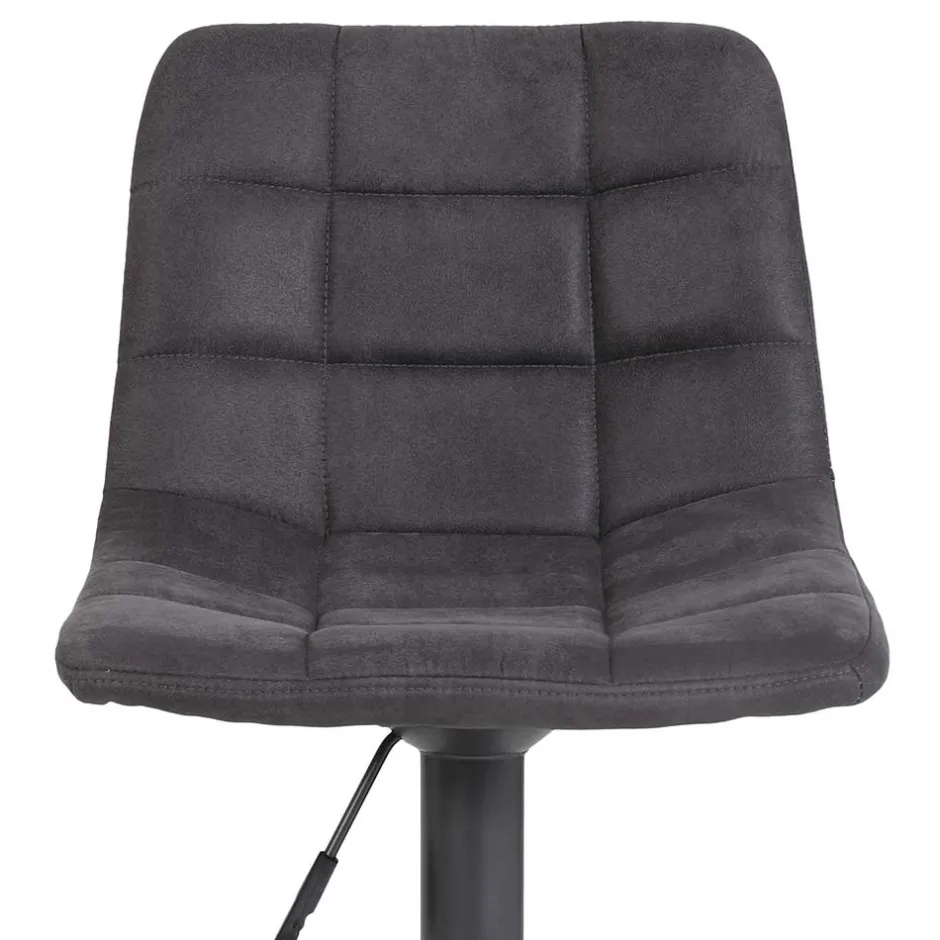 Drehbarer Barstuhl in Anthrazit - Janyna (2er Set)^Wohnen Clearance