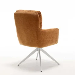 Drehbarer Esstischsessel in Ockergelb - Karin (2er Set)^Wohnen