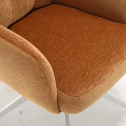 Drehbarer Esstischsessel in Ockergelb - Karin (2er Set)^Wohnen