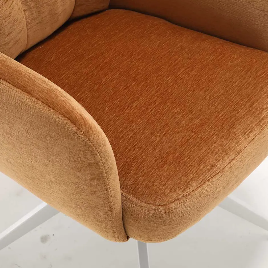 Drehbarer Esstischsessel in Ockergelb - Karin (2er Set)^Wohnen