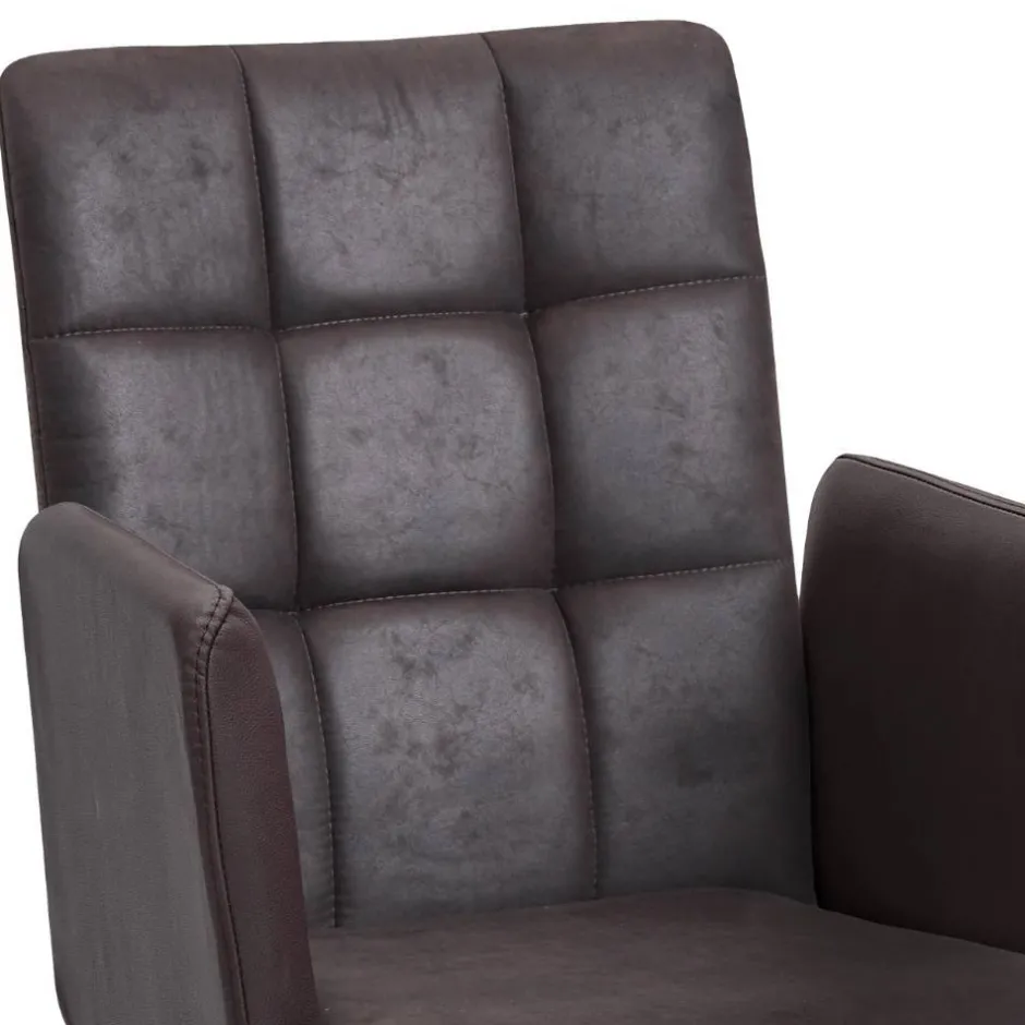 Wohnen Drehbarer Esszimmerstuhl mit Armlehnen - Corabia