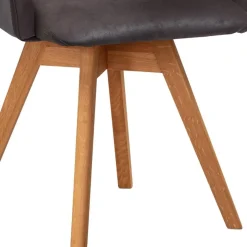 Wohnen Drehbarer Esszimmerstuhl mit Armlehnen - Corabia