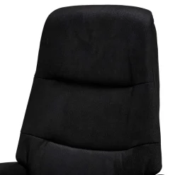 Wohnen Drehbarer Fernsehsessel in Schwarz Microfaser - Jonata