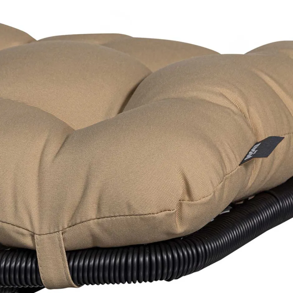 Wohnen Drehbarer Hocker mit Tellerfuß in Schwarz - Zavamanco