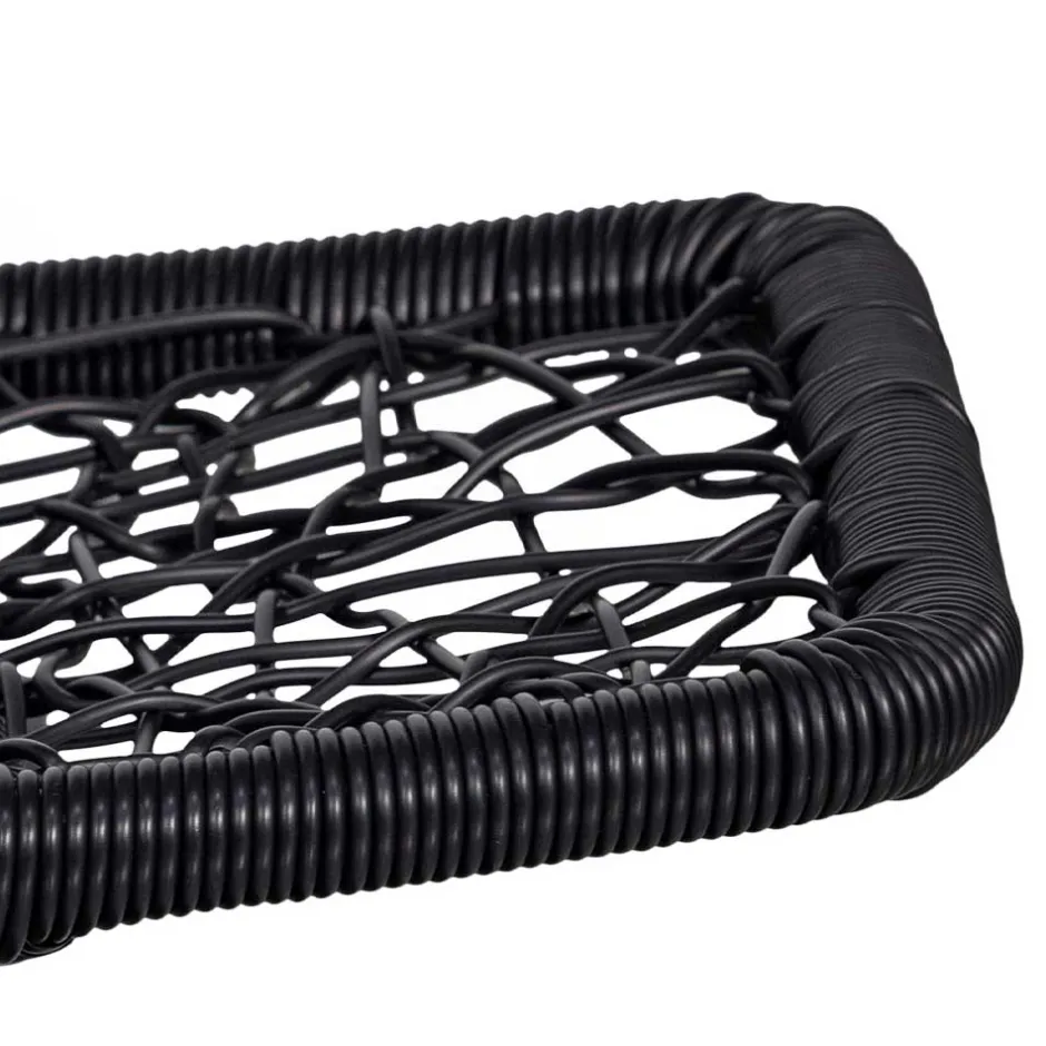 Wohnen Drehbarer Hocker mit Tellerfuß in Schwarz - Zavamanco