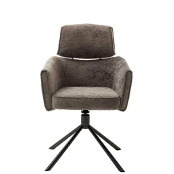 Wohnen Drehbarer Küchenstuhl mit Armlehnen - Ishi (2er Set)