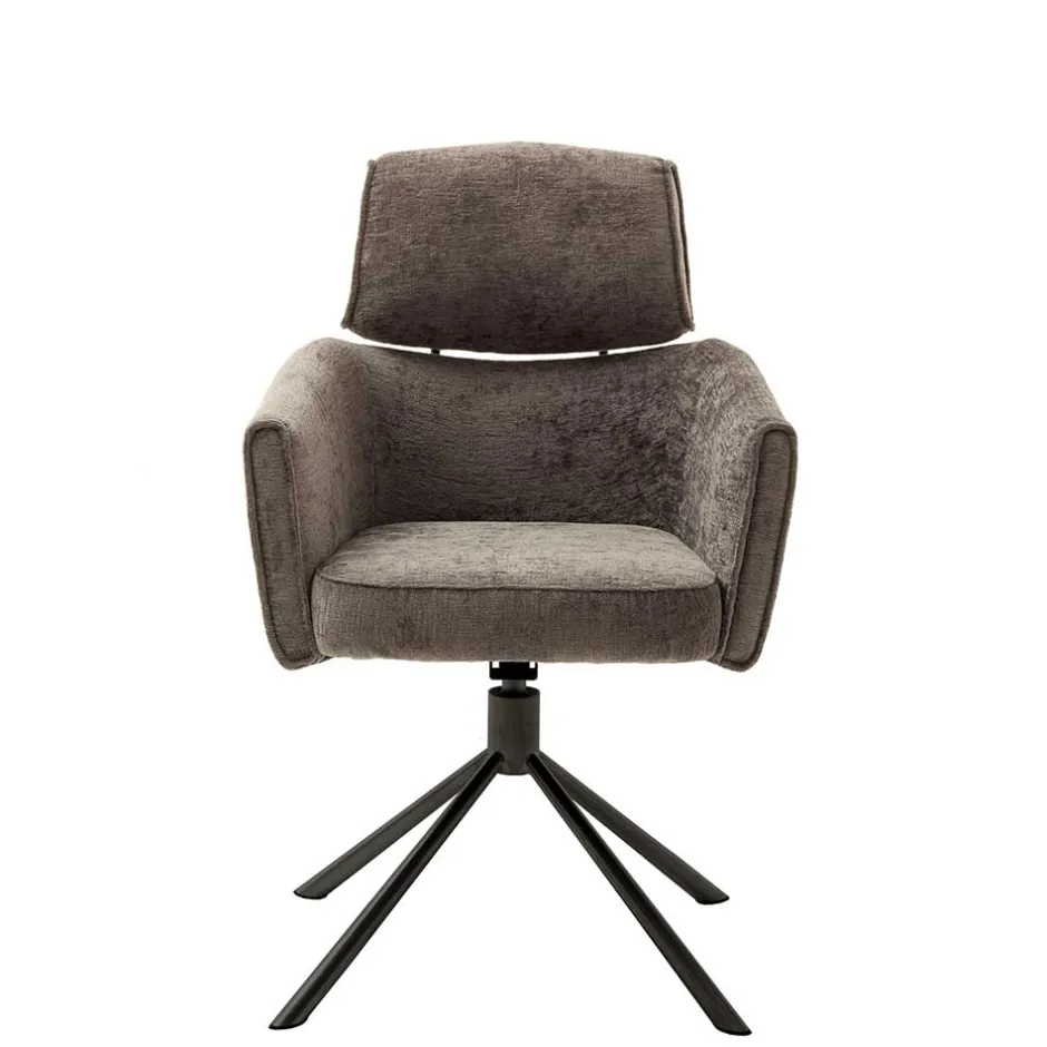 Wohnen Drehbarer Küchenstuhl mit Armlehnen - Ishi (2er Set)