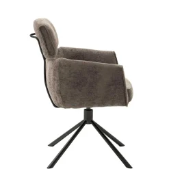 Wohnen Drehbarer Küchenstuhl mit Armlehnen - Ishi (2er Set)