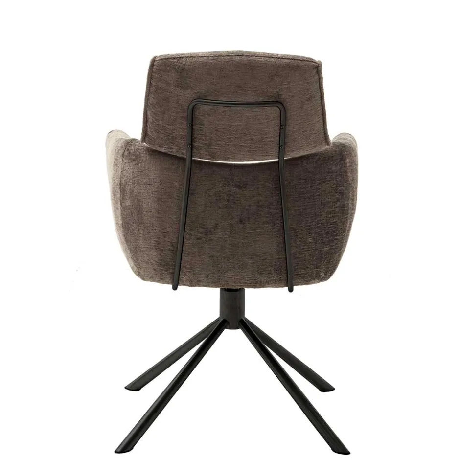 Wohnen Drehbarer Küchenstuhl mit Armlehnen - Ishi (2er Set)