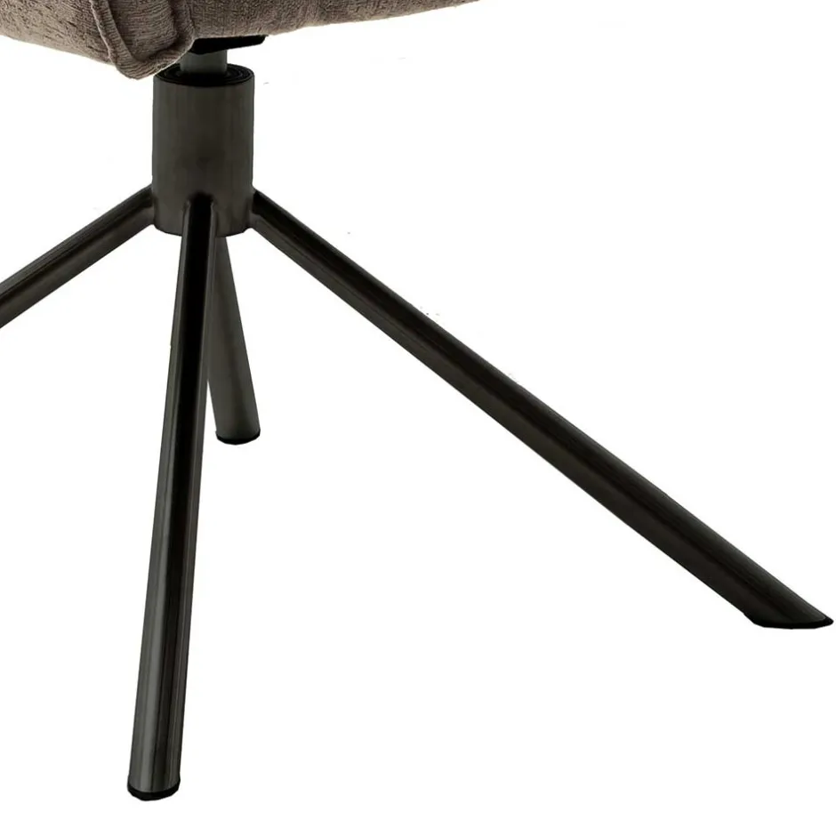 Wohnen Drehbarer Küchenstuhl mit Armlehnen - Ishi (2er Set)