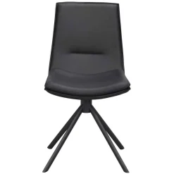 Drehbarer Lederstuhl in Schwarz - Partida (2er Set)^Wohnen Online