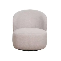 Drehbarer Lesesessel in Cremeweiß Boucle - Cleas^Wohnen Best