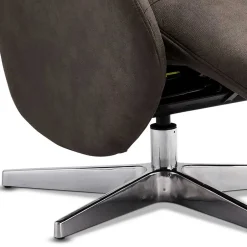 Wohnen Drehbarer Microfaser Relaxsessel in Braun - Cariba