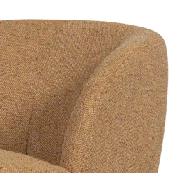 Drehbarer Polstersessel in Currygelb meliert - Waltma^Wohnen New