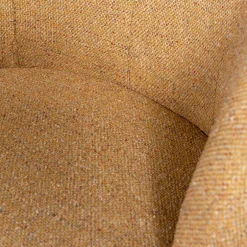 Drehbarer Polstersessel in Currygelb meliert - Waltma^Wohnen New