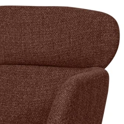 Wohnen Drehbarer Polsterstuhl in Kastanienbraun Stoff - Rajavo (2er Set)