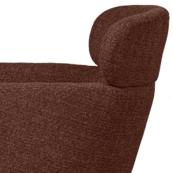 Wohnen Drehbarer Polsterstuhl in Kastanienbraun Stoff - Rajavo (2er Set)