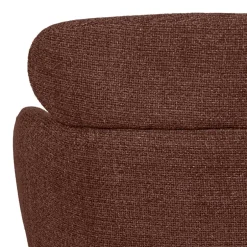 Wohnen Drehbarer Polsterstuhl in Kastanienbraun Stoff - Rajavo (2er Set)