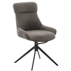 Drehbarer Polsterstuhl in Schlamm - Suhanna (2er Set)^Wohnen Hot